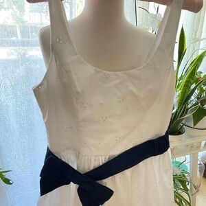 Abercrombie & Fitch Cream Sundress Scoop Neck Sleeveless